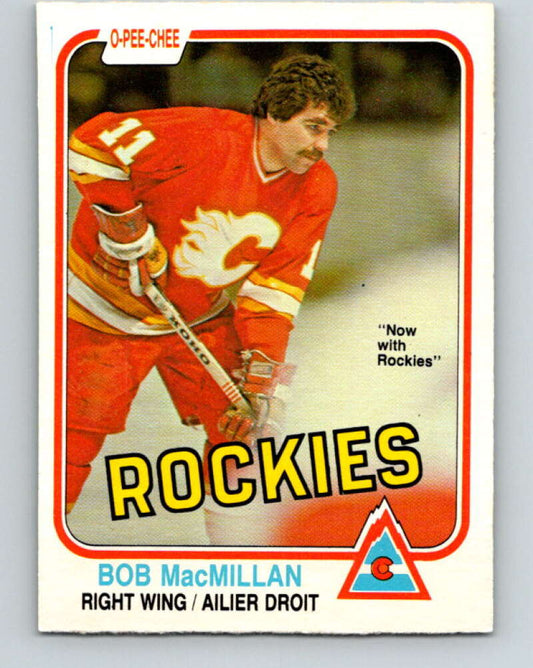 1981-82 O-Pee-Chee #46 Bob MacMillan  Colorado Rockies  V29719