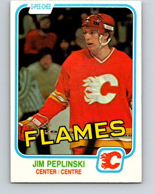 1981-82 O-Pee-Chee #49 Jim Peplinski  RC Rookie Calgary Flames  V29740