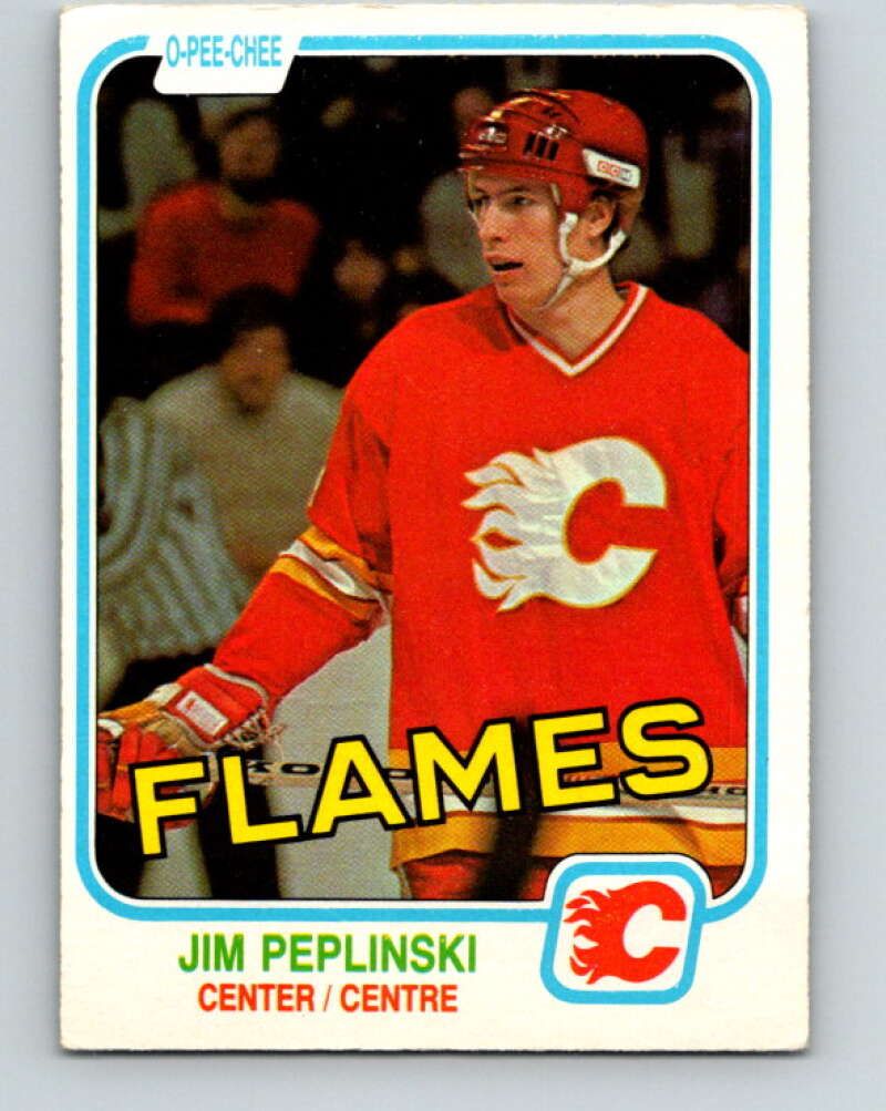 1981-82 O-Pee-Chee #49 Jim Peplinski  RC Rookie Calgary Flames  V29743