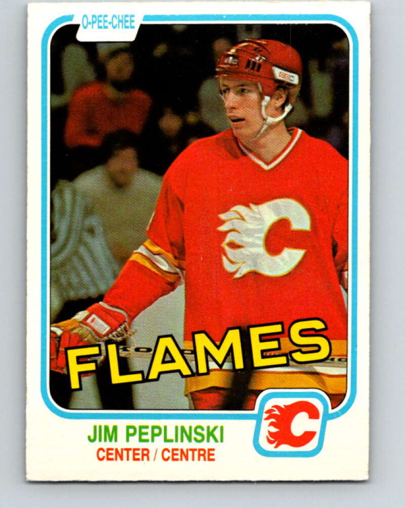 1981-82 O-Pee-Chee #49 Jim Peplinski  RC Rookie Calgary Flames  V29744