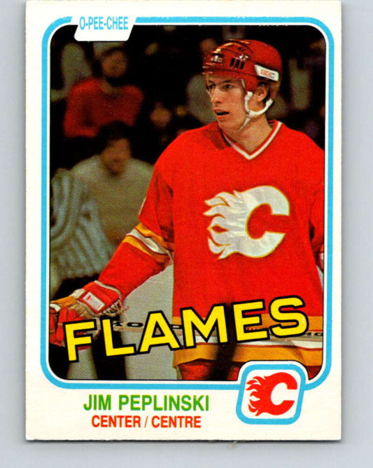 1981-82 O-Pee-Chee #49 Jim Peplinski  RC Rookie Calgary Flames  V29751
