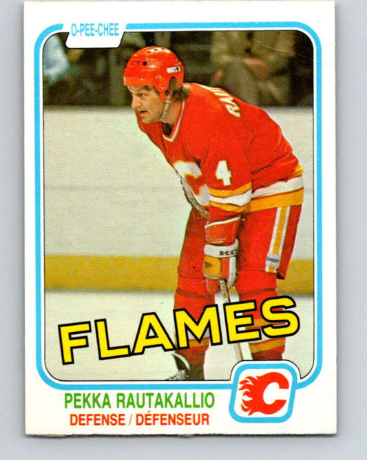 1981-82 O-Pee-Chee #50 Pekka Rautakallio  Calgary Flames  V29752