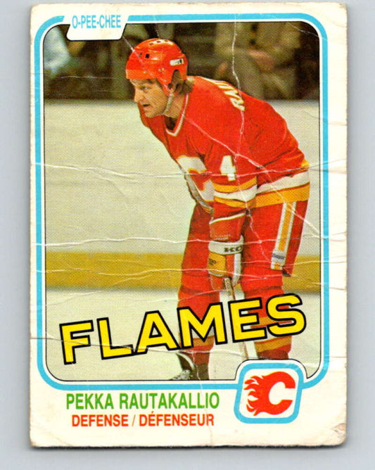 1981-82 O-Pee-Chee #50 Pekka Rautakallio  Calgary Flames  V29753
