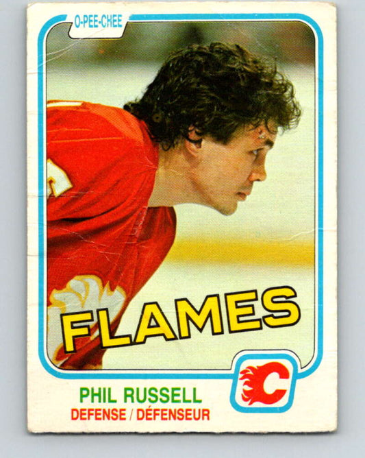 1981-82 O-Pee-Chee #51 Phil Russell  Calgary Flames  V29755