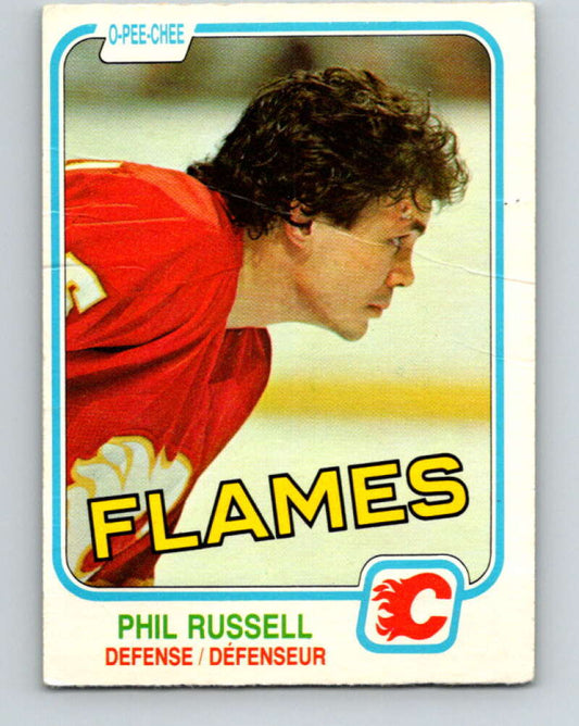1981-82 O-Pee-Chee #51 Phil Russell  Calgary Flames  V29757