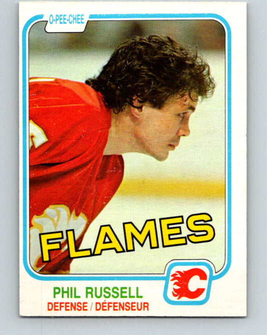 1981-82 O-Pee-Chee #51 Phil Russell  Calgary Flames  V29758