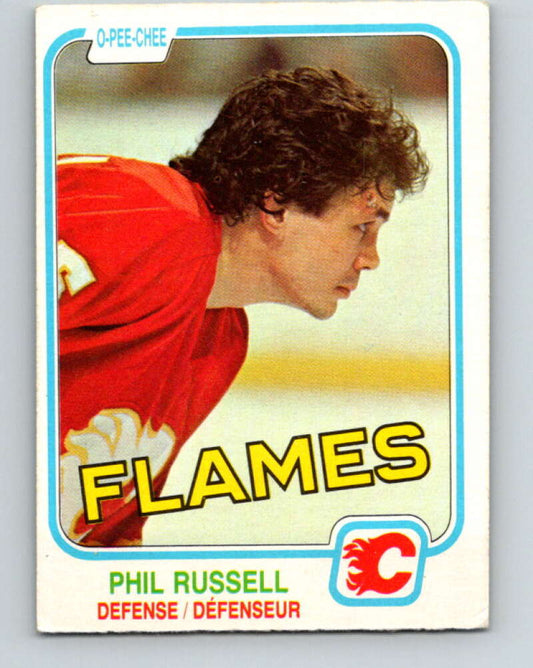 1981-82 O-Pee-Chee #51 Phil Russell  Calgary Flames  V29761
