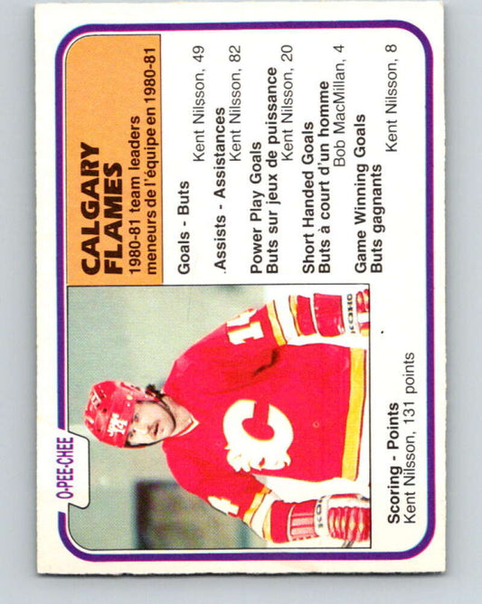 1981-82 O-Pee-Chee #53 Kent Nilsson TL  Calgary Flames  V29780