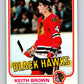 1981-82 O-Pee-Chee #55 Keith Brown  Chicago Blackhawks  V29789