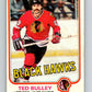 1981-82 O-Pee-Chee #56 Ted Bulley  Chicago Blackhawks  V29796