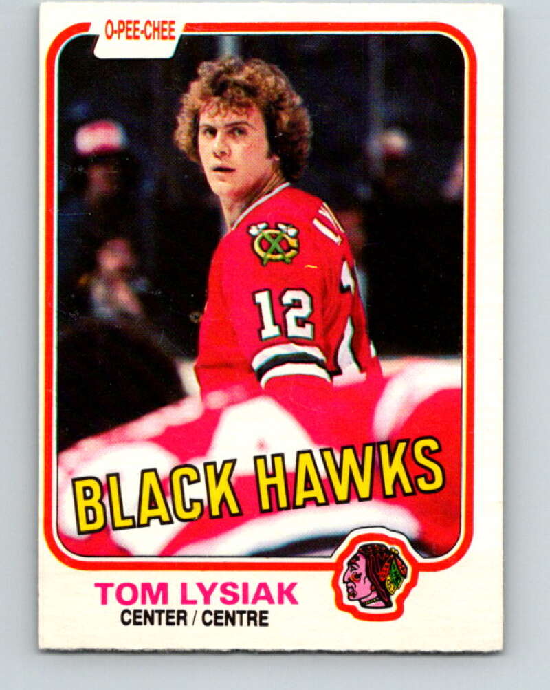 1981-82 O-Pee-Chee #59 Tom Lysiak  Chicago Blackhawks  V29826