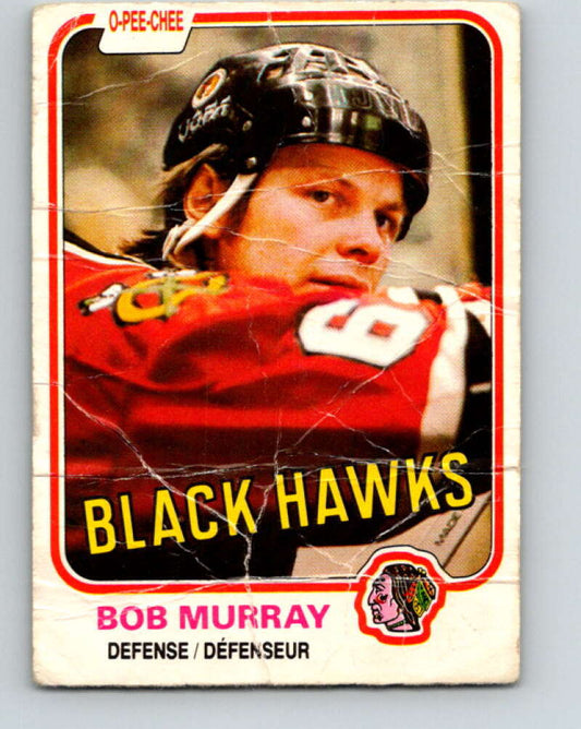 1981-82 O-Pee-Chee #61 Bob Murray  Chicago Blackhawks  V29837