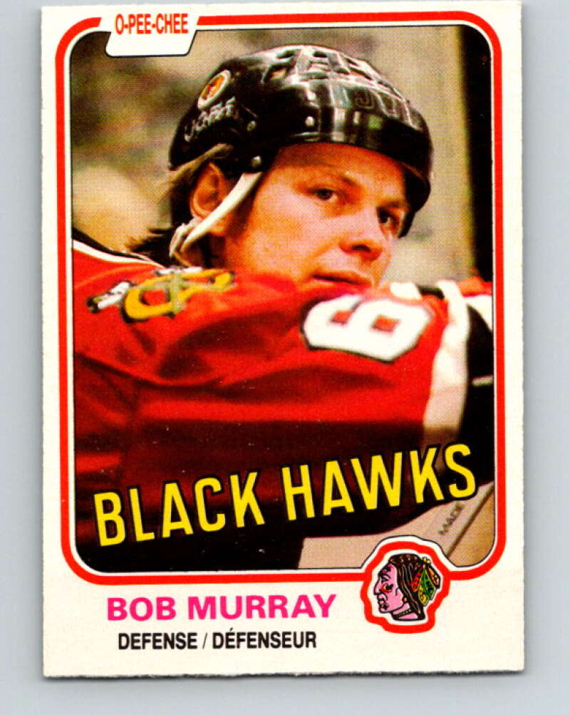1981-82 O-Pee-Chee #61 Bob Murray  Chicago Blackhawks  V29838