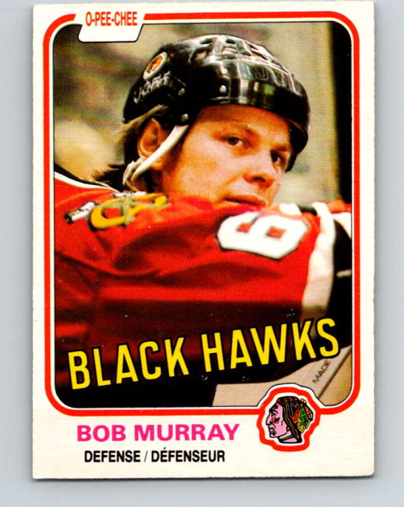1981-82 O-Pee-Chee #61 Bob Murray  Chicago Blackhawks  V29842