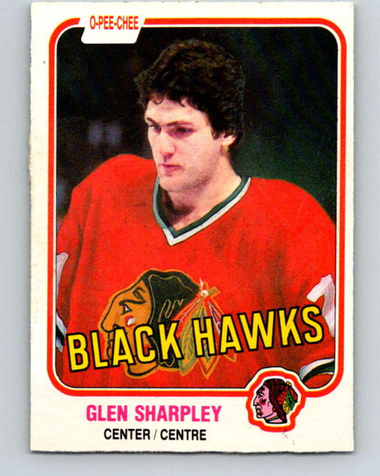 1981-82 O-Pee-Chee #64 Glen Sharpley  Chicago Blackhawks  V29854