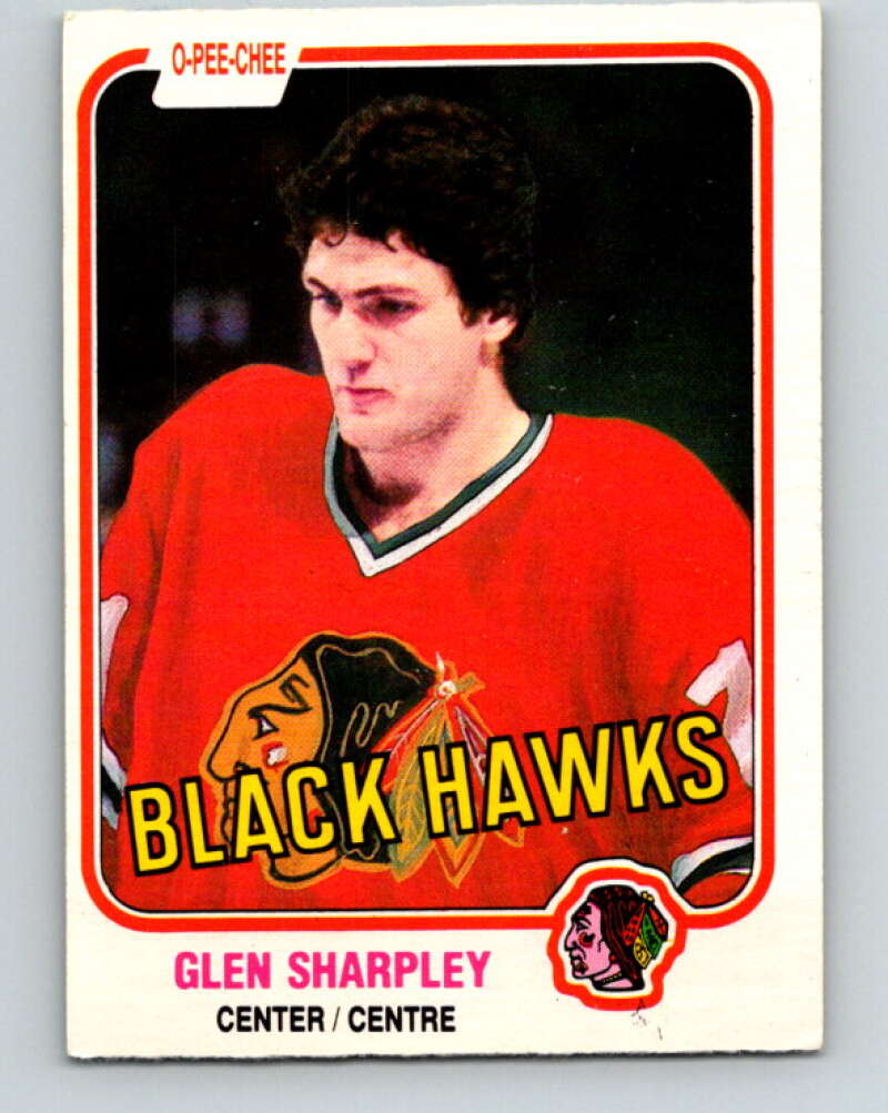 1981-82 O-Pee-Chee #64 Glen Sharpley  Chicago Blackhawks  V29855