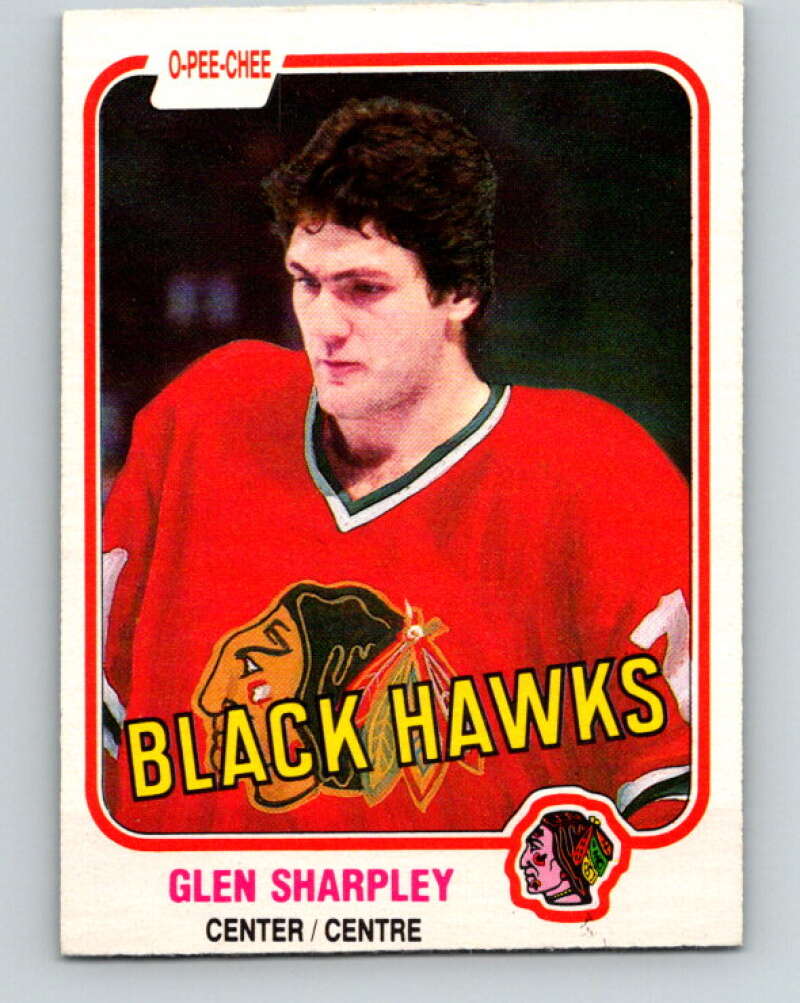 1981-82 O-Pee-Chee #64 Glen Sharpley  Chicago Blackhawks  V29857
