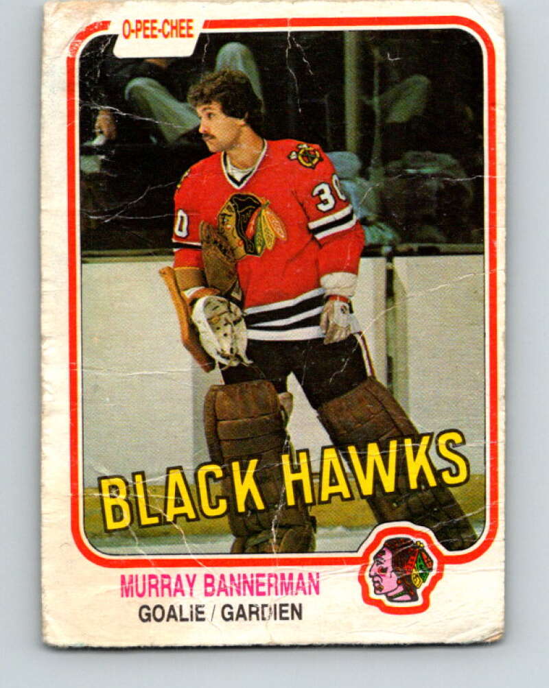 1981-82 O-Pee-Chee #68 Murray Bannerman RC Rookie Blackhawks  V29885