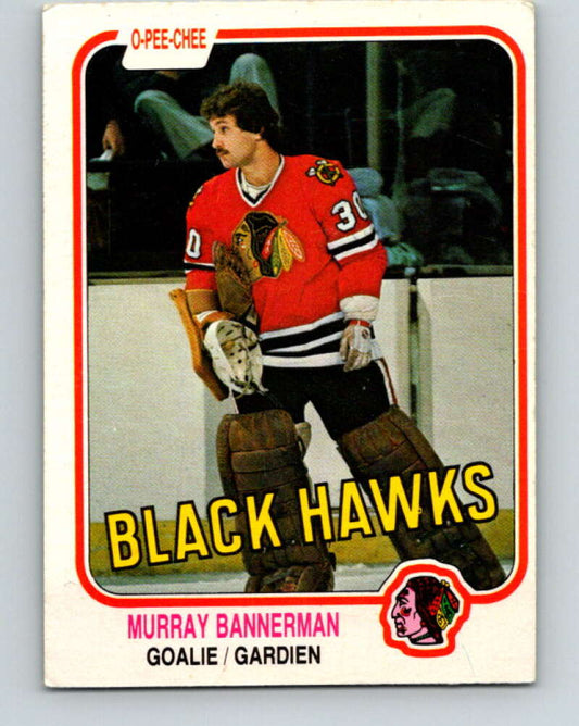 1981-82 O-Pee-Chee #68 Murray Bannerman RC Rookie Blackhawks  V29890