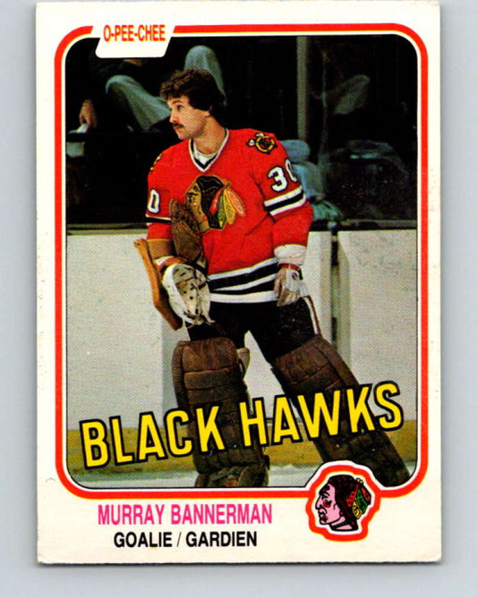 1981-82 O-Pee-Chee #68 Murray Bannerman RC Rookie Blackhawks  V29892