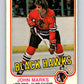 1981-82 O-Pee-Chee #70 John Marks  Chicago Blackhawks  V29905