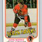 1981-82 O-Pee-Chee #70 John Marks  Chicago Blackhawks  V29907