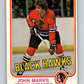 1981-82 O-Pee-Chee #70 John Marks  Chicago Blackhawks  V29910