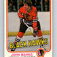 1981-82 O-Pee-Chee #70 John Marks  Chicago Blackhawks  V29912