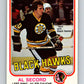 1981-82 O-Pee-Chee #72 Al Secord  Chicago Blackhawks  V29923