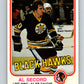 1981-82 O-Pee-Chee #72 Al Secord  Chicago Blackhawks  V29926
