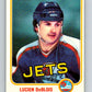 1981-82 O-Pee-Chee #74 Lucien DeBlois  Winnipeg Jets  V29937