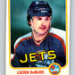 1981-82 O-Pee-Chee #74 Lucien DeBlois  Winnipeg Jets  V29938