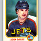 1981-82 O-Pee-Chee #74 Lucien DeBlois  Winnipeg Jets  V29939