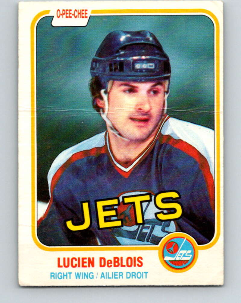 1981-82 O-Pee-Chee #74 Lucien DeBlois  Winnipeg Jets  V29939