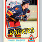 1981-82 O-Pee-Chee #75 Paul Gagne  RC Rookie Colorado Rockies  V29949