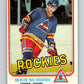 1981-82 O-Pee-Chee #76 Merlin Malinowski RC Rookie Rockies  V29954