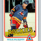 1981-82 O-Pee-Chee #76 Merlin Malinowski RC Rookie Rockies  V29960