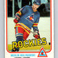 1981-82 O-Pee-Chee #76 Merlin Malinowski RC Rookie Rockies  V29961
