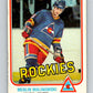 1981-82 O-Pee-Chee #76 Merlin Malinowski RC Rookie Rockies  V29962