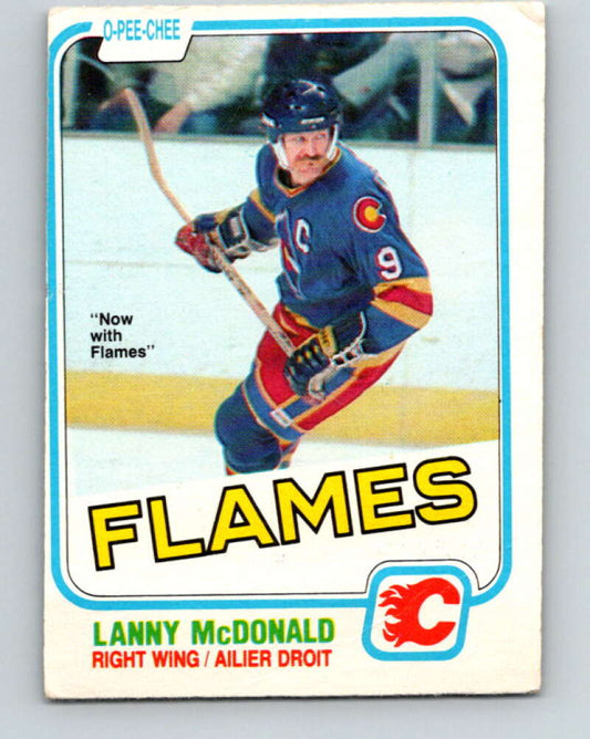 1981-82 O-Pee-Chee #77 Lanny McDonald  Calgary Flames  V29965