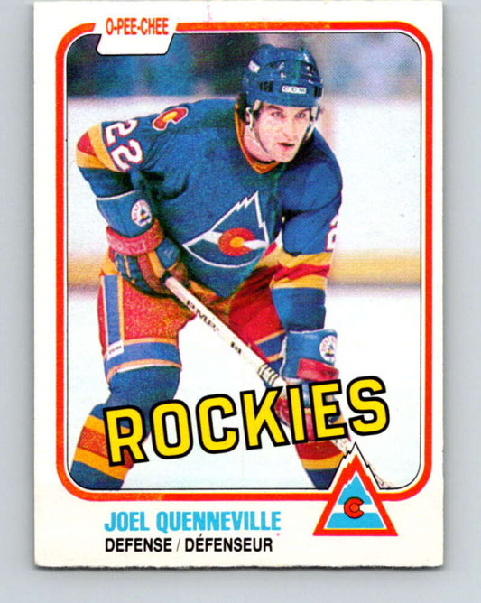 1981-82 O-Pee-Chee #78 Joel Quenneville  Colorado Rockies  V29970
