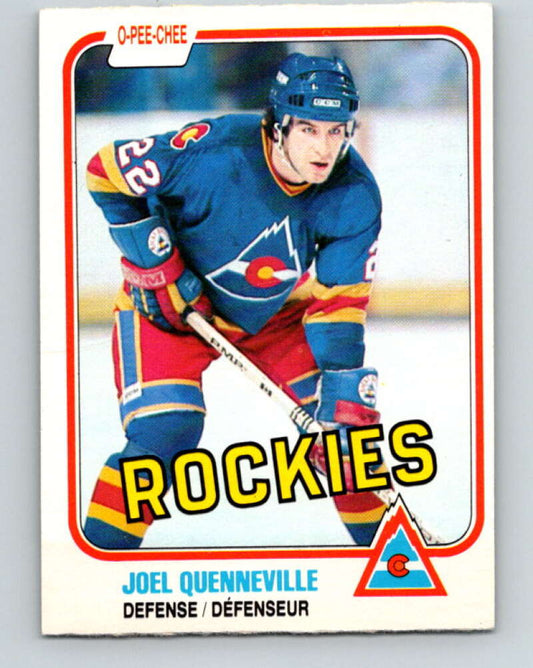 1981-82 O-Pee-Chee #78 Joel Quenneville  Colorado Rockies  V29972