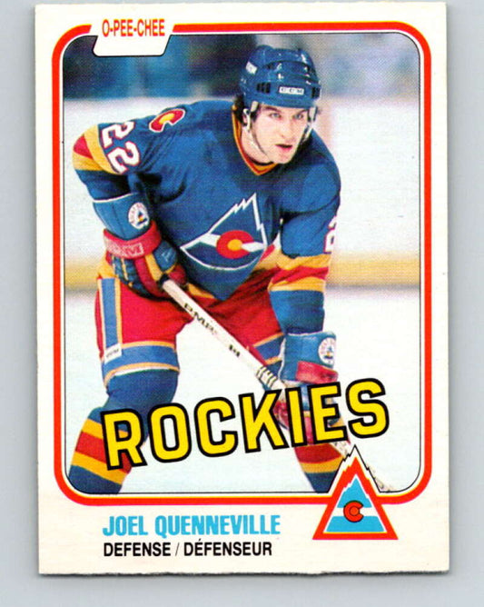 1981-82 O-Pee-Chee #78 Joel Quenneville  Colorado Rockies  V29974