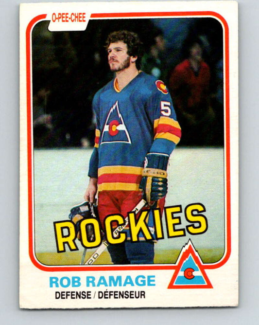 1981-82 O-Pee-Chee #79 Rob Ramage  Colorado Rockies  V29981