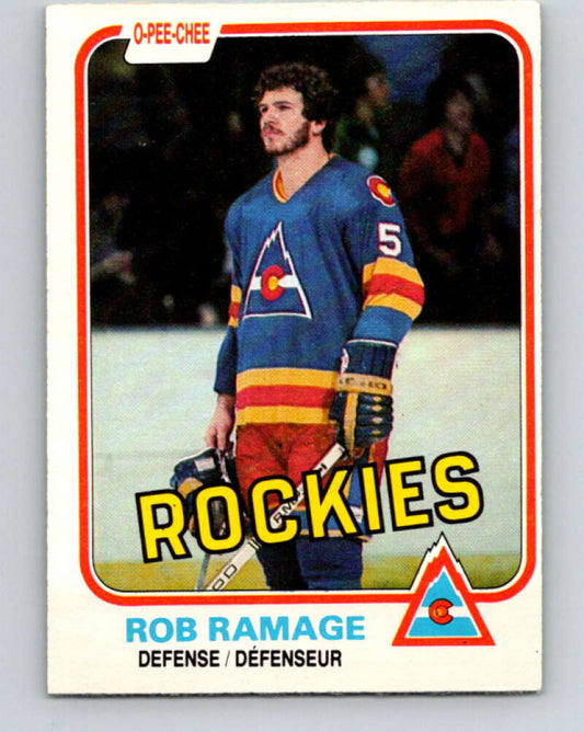 1981-82 O-Pee-Chee #79 Rob Ramage  Colorado Rockies  V29982