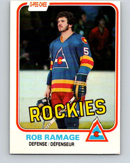 1981-82 O-Pee-Chee #79 Rob Ramage  Colorado Rockies  V29985