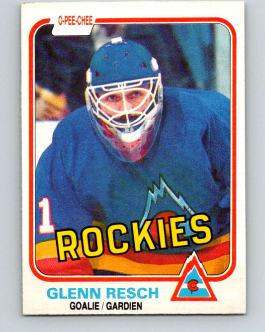 1981-82 O-Pee-Chee #80 Glenn Resch  Colorado Rockies  V29986