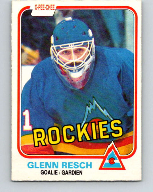 1981-82 O-Pee-Chee #80 Glenn Resch  Colorado Rockies  V29987
