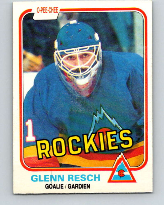 1981-82 O-Pee-Chee #80 Glenn Resch  Colorado Rockies  V29989