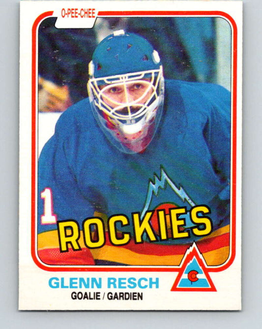 1981-82 O-Pee-Chee #80 Glenn Resch  Colorado Rockies  V29990